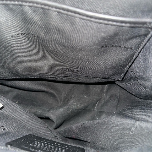 Coach Signature Dufflette in Black Smoke/Black with Coach Tag - Picture 14 of 15